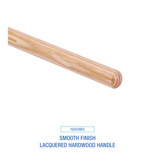 Boardwalk Tapered End Broom Handle, Lacquered Wood, 1.13" dia x 54", Natural (124)