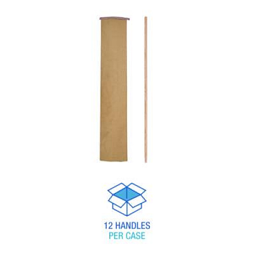 Boardwalk Tapered End Broom Handle, Lacquered Wood, 1.13" dia x 54", Natural (124)