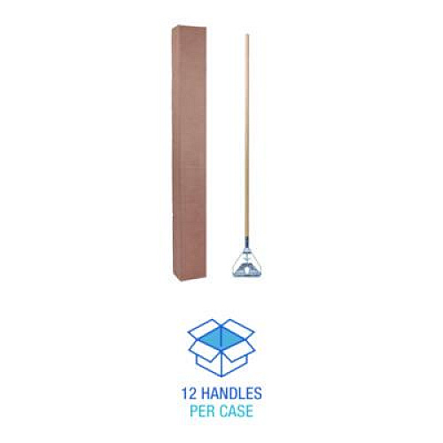 Boardwalk Quick Change Metal Head Mop Handle for No. 20 and Up Heads, 62", Natural (605)