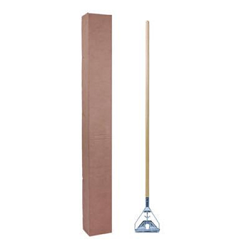 Boardwalk Quick Change Metal Head Mop Handle for No. 20 and Up Heads, 62", Natural (605)