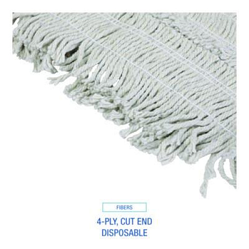 Boardwalk Disposable Dust Mop Head, Cotton, 18w x 5d (1618)