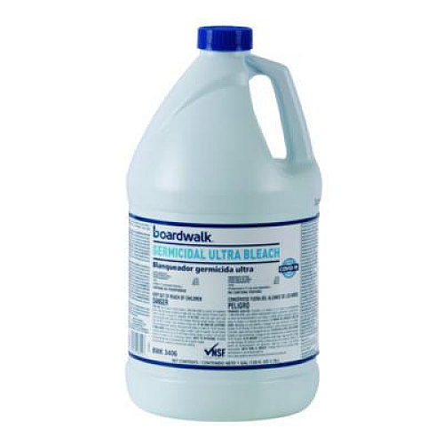 Boardwalk Germicidal Ultra Bleach, 6% Sodium Hypochlorite, 1 gal Bottle, 6/Carton (3406)