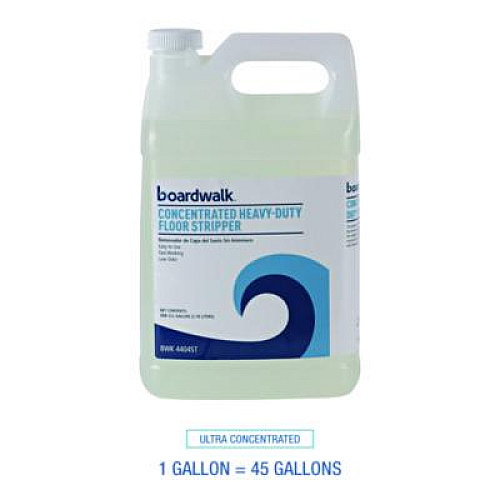 Boardwalk Concentrated Heavy-Duty Floor Stripper, Unscented, 1 gal Bottle, 4/Carton (4404ST)
