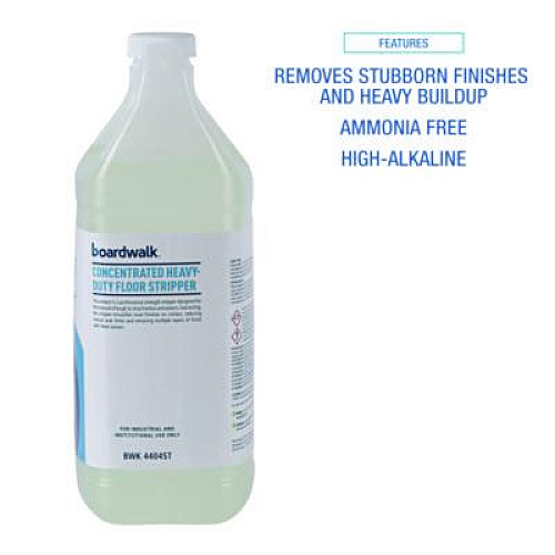 Boardwalk Concentrated Heavy-Duty Floor Stripper, Unscented, 1 gal Bottle, 4/Carton (4404ST)