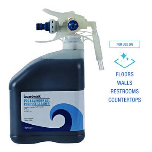 Boardwalk PDC All Purpose Cleaner, Lavender Scent, 3 L Bottle, 2/Carton (4811)