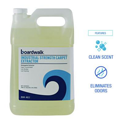 Boardwalk Industrial Strength Carpet Extractor, Clean Scent, 1 gal Bottle, 4/Carton (4822)