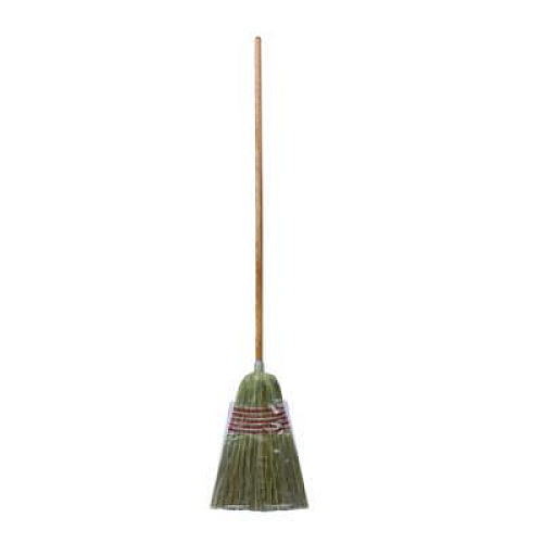 Boardwalk Corn/Fiber Brooms, Corn/Yucca Bristles, 53.5" Overall Length, Natural, 6/Carton (BR10004)