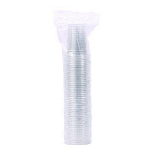 Boardwalk Clear Plastic PET Cups, 12 oz, 50/Sleeve, 20 Sleeves/Carton (PET12)
