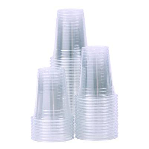 Boardwalk Clear Plastic PET Cups, 12 oz, 50/Sleeve, 20 Sleeves/Carton (PET12)