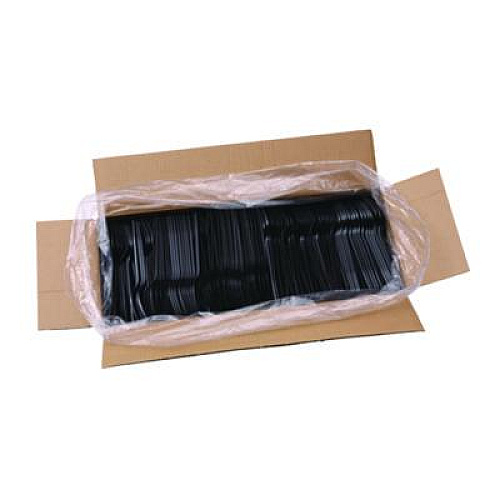 Boardwalk Heavyweight Polypropylene Cutlery, Fork, Plastic, Black, 1,000/Carton (FORKHWPPBLA)