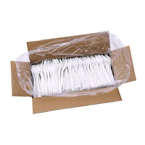 Boardwalk Heavyweight Polypropylene Cutlery, Fork, Plastic, White, 1,000/Carton (FORKHWPPWH)