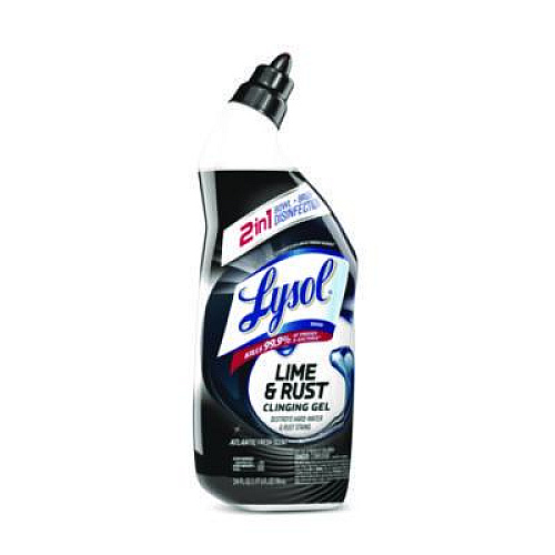 LYSOL Brand Disinfectant Toilet Bowl Cleaner w/Lime/Rust Remover, Atlantic Fresh, 24 oz, 9/Carton (98013)