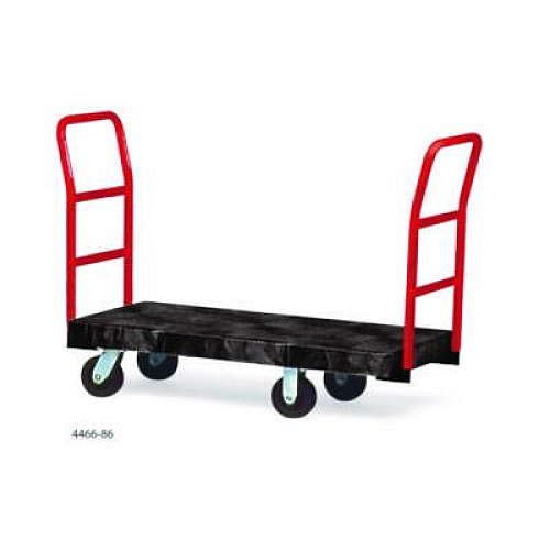 Rubbermaid Commercial Heavy-Duty Platform Truck Cart, 1,200 lb Capacity, 24 x 48 Platform, Black (443610BLA)