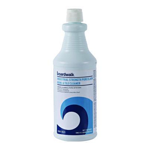 Boardwalk Industrial Strength RTU Porcelain Bowl and Tile Cleaner, Floral Scent, 32 oz Bottle, 12/Carton (4820)