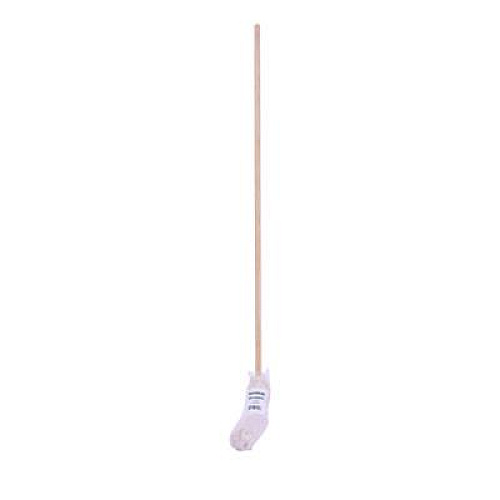 Boardwalk Cotton Deck Mop, #16 White Cotton Head, 50" Wood Handle, 12/Carton (CD50016S)