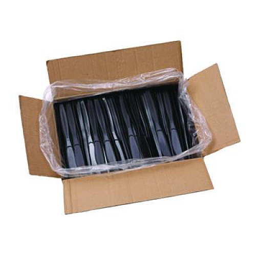 Boardwalk Heavyweight Polypropylene Cutlery, Knife, Plastic, Black, 1,000/Carton (KNIFEHWPPBLA)