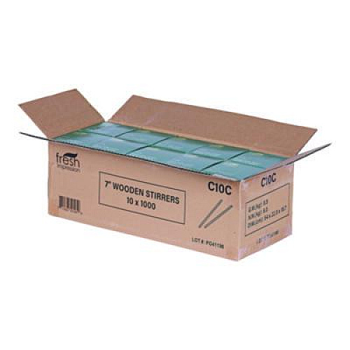 Eco-Products Wooden Stir Sticks, 7", 1,000/Pack, 10 Packs/Carton (NTSTC10CCT)