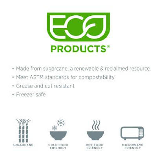 Eco-Products Vanguard Renewable and Compostable Sugarcane Portion Cups, 4 oz, White, 1,000/Carton (EPSPC4NFA)