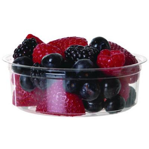 Eco-Products Renewable and Compostable Round Deli Containers, 8 oz, Clear, Plastic, 50/Pack, 10 Packs/Carton (EPRDP8)