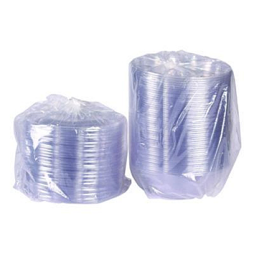 Eco-Products Salad Bowls with Lids, Squat, 64 oz, 9.5" Diameter x 3.2" h, Clear, Plastic, 150/Carton (EPSBS64)