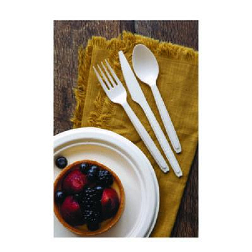 Eco-Products Cutlery for Cutlerease Dispensing System, Knife, Plastic, White, 960/Carton (EPCE6KNWHT)