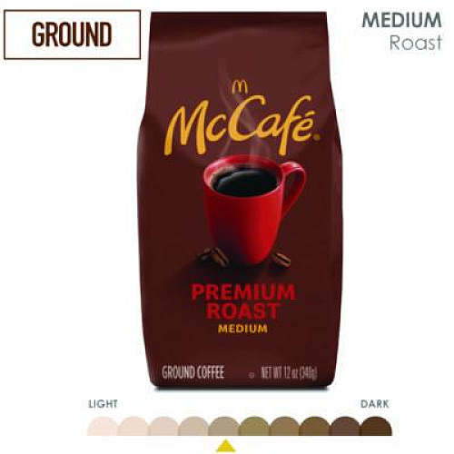 McCafe Ground Coffee, Premium Roast, 12 oz Bag (5535EA)
