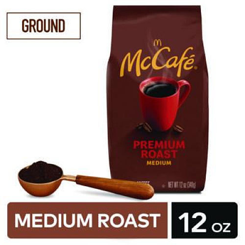 McCafe Ground Coffee, Premium Roast, 12 oz Bag (5535EA)