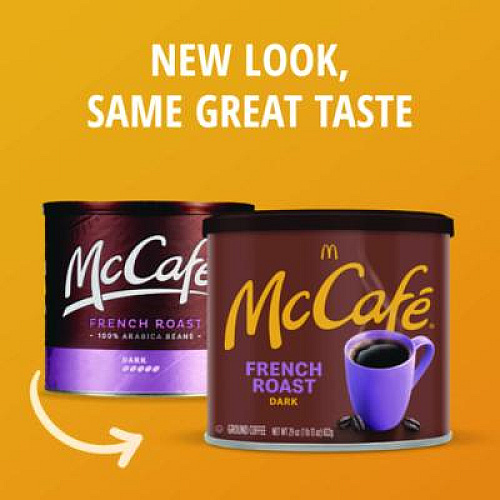 McCafe Ground Coffee, French Roast, 29 oz Can (7831EA)