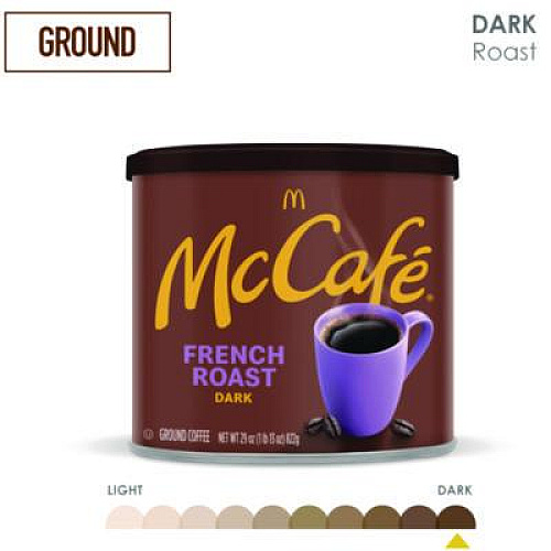 McCafe Ground Coffee, French Roast, 29 oz Can (7831EA)