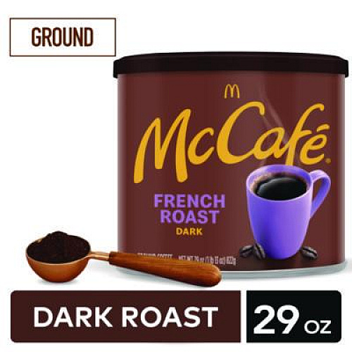 McCafe Ground Coffee, French Roast, 29 oz Can (7831EA)