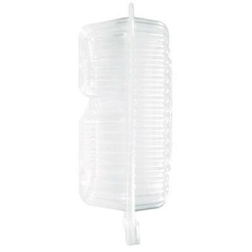 HFA Handi-Lock Three-Compartment Food Container, 8 x 3 x 8.87, Clear, Plastic, 250/Carton (6093S250)