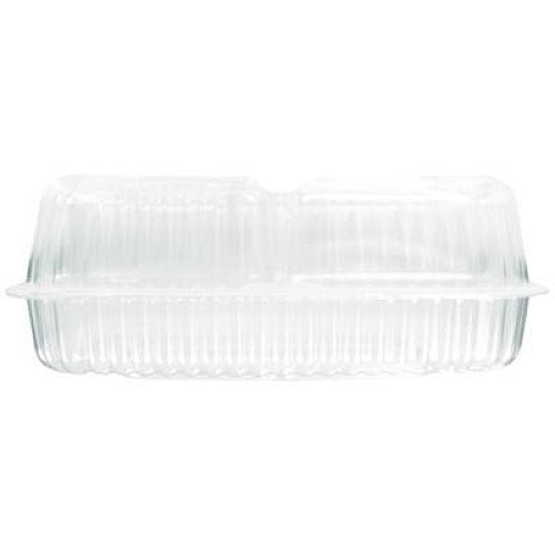HFA Handi-Lock Three-Compartment Food Container, 8 x 3 x 8.87, Clear, Plastic, 250/Carton (6093S250)