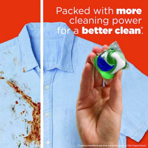 Tide PODS Laundry Detergent, HE Compatible, Clean Breeze, 36 oz Tub, 42 Pacs/Tub, 4 Tubs/Carton (00998CT)