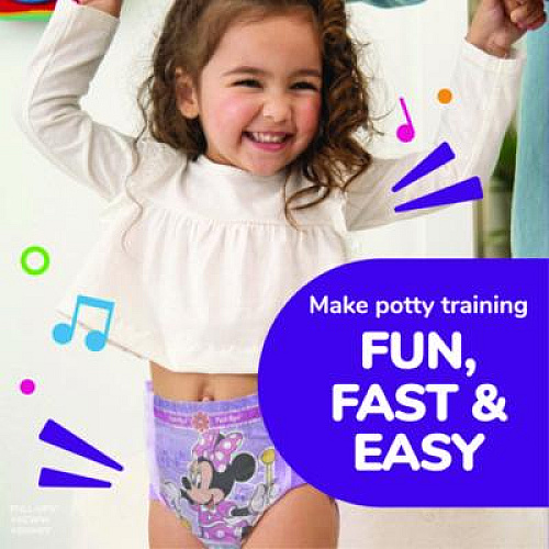 Huggies Pull-Ups Learning Designs Potty Training Pants for Girls, Size 2T-3T, 16 lbs to 34 lbs, 94/Carton (45268)