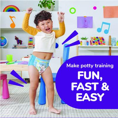 Huggies Pull-Ups Learning Designs Potty Training Pants for Boys, Size 5, 3T-4T, 32 lbs to 40 lbs, 84/Carton (45271)
