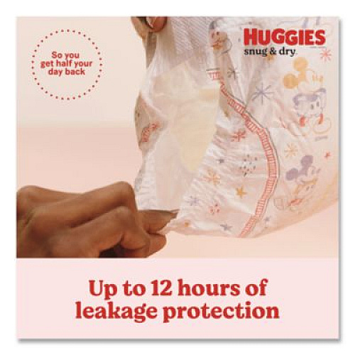 Huggies Snug and Dry Diapers, Size 5, 27+ lbs, 136/Carton (56458)