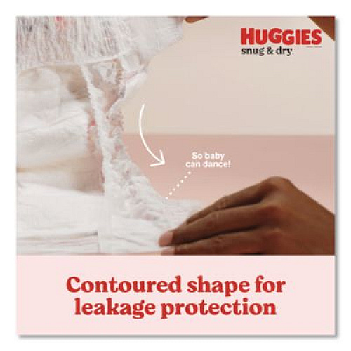 Huggies Snug and Dry Diapers, Size 3, 16 lbs to 28 lbs, 168/Carton (56456)