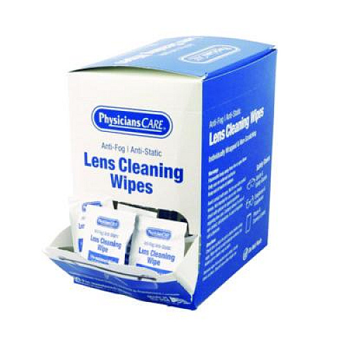 PhysiciansCare Lens Cleaning Wipe, 5 x 7, 50/Box (91294)