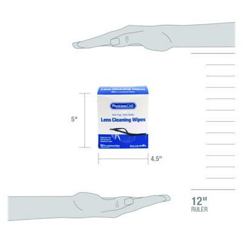 PhysiciansCare Lens Cleaning Wipe, 5 x 7, 50/Box (91294)
