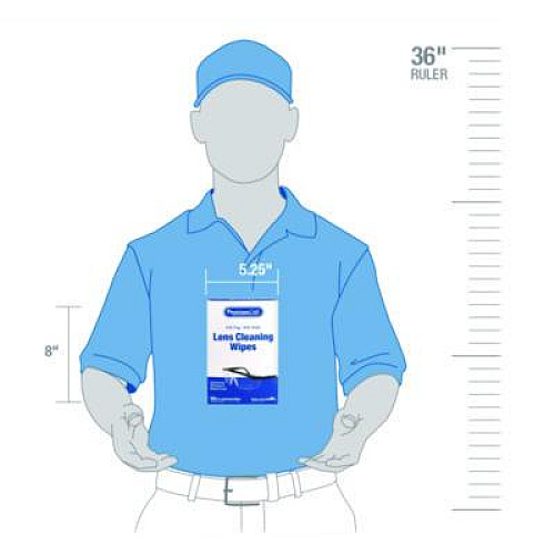 PhysiciansCare Lens Cleaning Wipe, 5 x 7, 100/Box (91295)