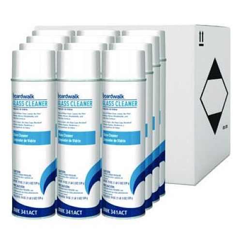 Boardwalk Heavy-Duty Glass Cleaner, Sweet Scent, 19 oz Aerosol Spray, 12/Carton (341ACT)