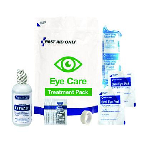 First Aid Only Eye Care Treatment Pack, 10 Pieces, Resealable Plastic Bag (91168)