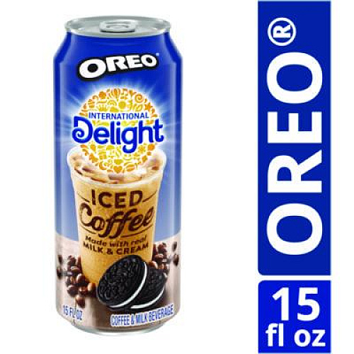 International Delight Iced Coffee, Oreo, 15 oz Can, 12/Carton (WWI07501)