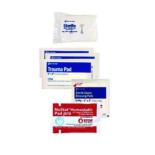 First Aid Only 12-Piece Bleeding Control Treatment Pack, 12 Pieces, Resealable Plastic Bag (91166)