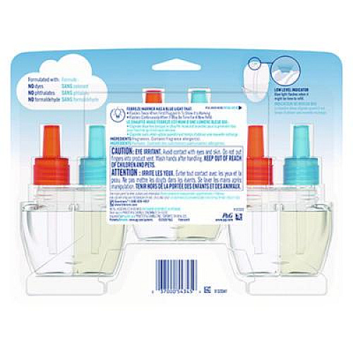 Febreze PLUG Air Freshener Refills, Hawaiian Aloha, 0.87 oz, 3/Pack (54345)