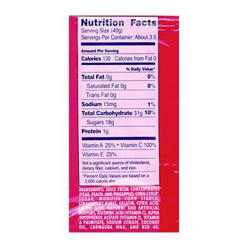 Welch's Fruit Snacks, Strawberry, 5 oz Pouch, 12/Box (PIM05096)