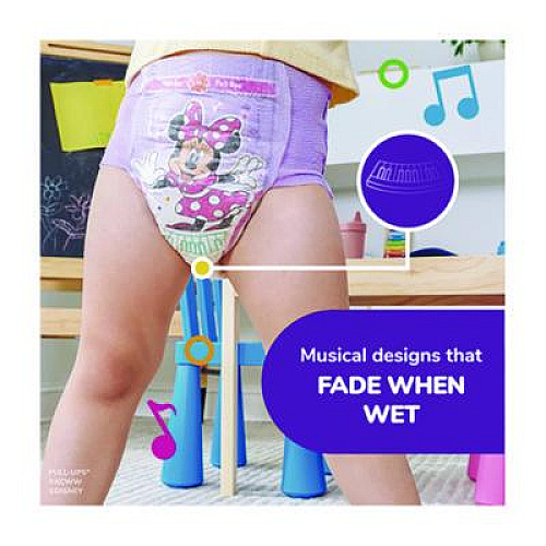Huggies Pull-Ups Learning Designs Potty Training Pants for Girls, Size 2T-3T, 16 lbs to 34 lbs, 94/Carton (45268)