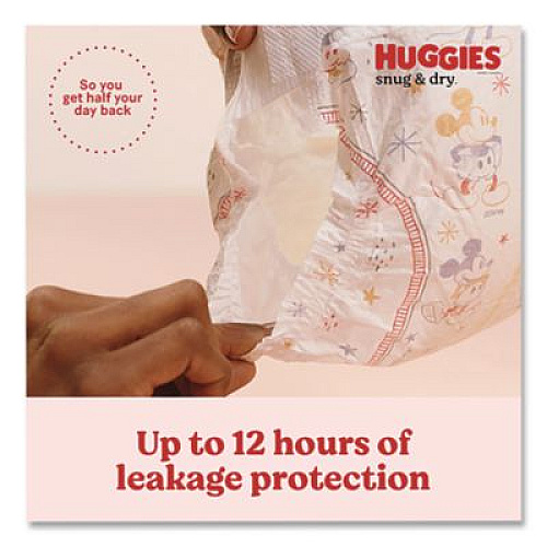 Huggies Snug and Dry Diapers, Size 3, 16 lbs to 28 lbs, 168/Carton (56456)