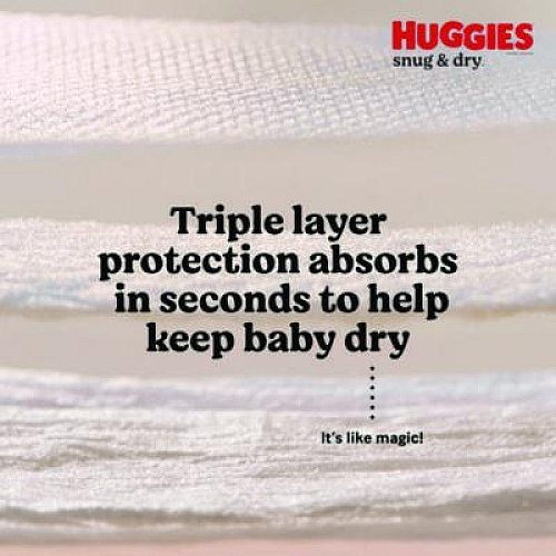 Huggies Snug and Dry Diapers, Size 1, 8 lbs to 14 lbs, 128/Carton (56432)