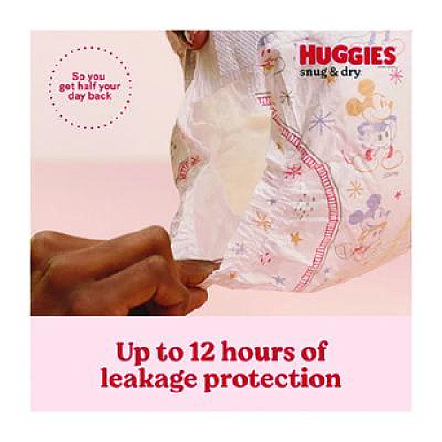 Huggies Snug and Dry Diapers, Size 1, 8 lbs to 14 lbs, 128/Carton (56432)